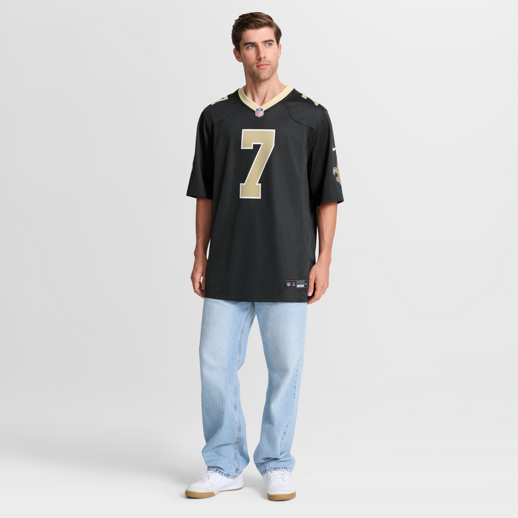 New Orleans Saints Morten Andersen Nike Black Retired Player Game Jersey