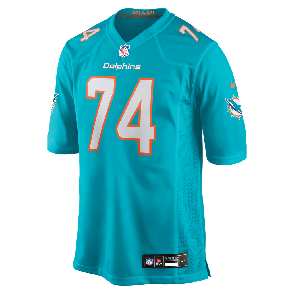 Miami Dolphins Kadyn Proctor Nike Aqua Game Jersey