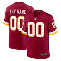 Washington Commanders Nike Burgundy Custom Jersey