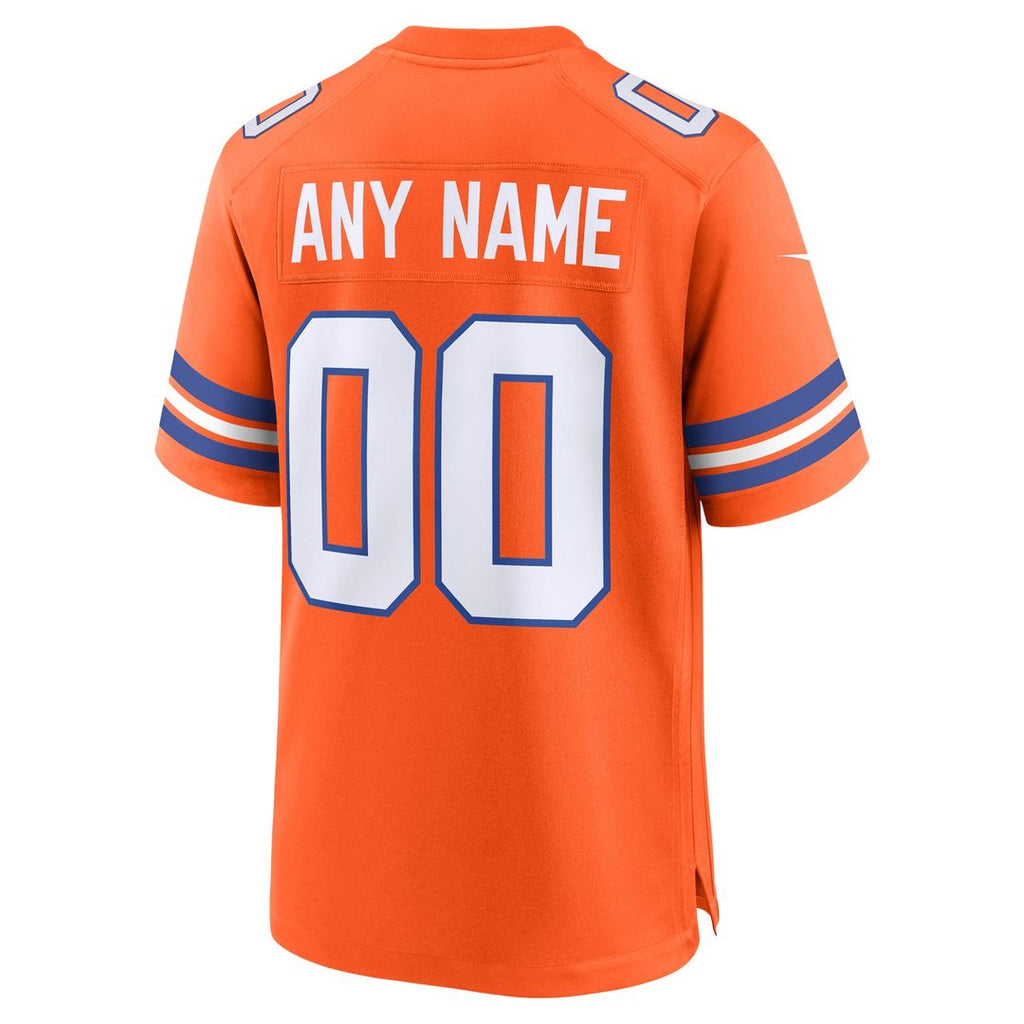 Denver Broncos Nike Orange Mile High Collection 1977 Throwback Custom Jersey