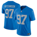 Detroit Lions Aidan Hutchinson Nike Blue Vapor FUSE Alternate Limited Jersey