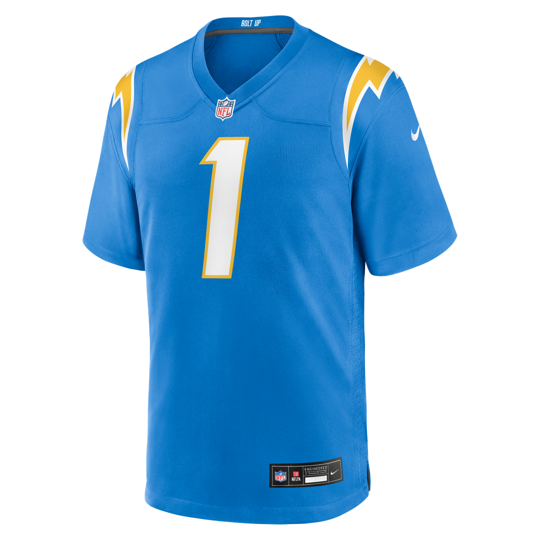 Los Angeles Chargers Quentin Johnston Nike Powder Blue Game Jersey