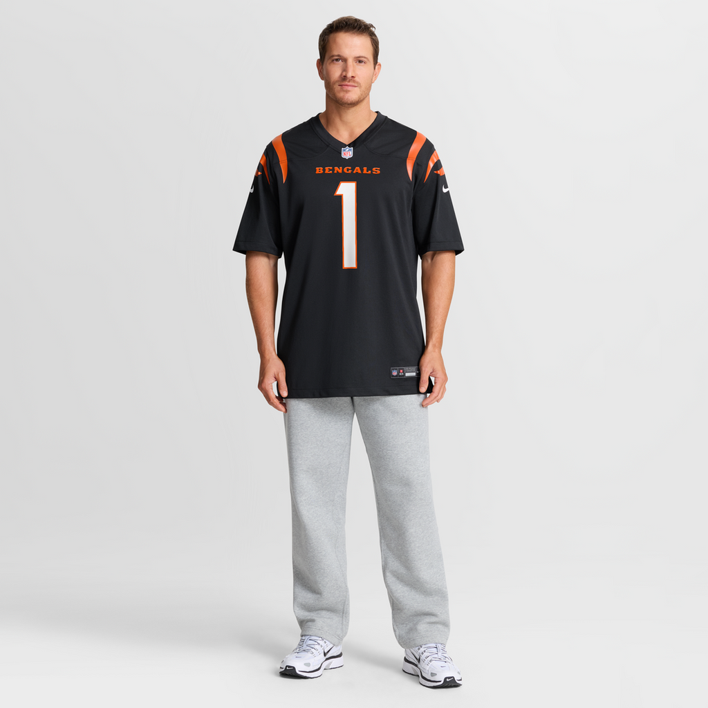 Cincinnati Bengals Number 1 Dad Nike Black Game Jersey