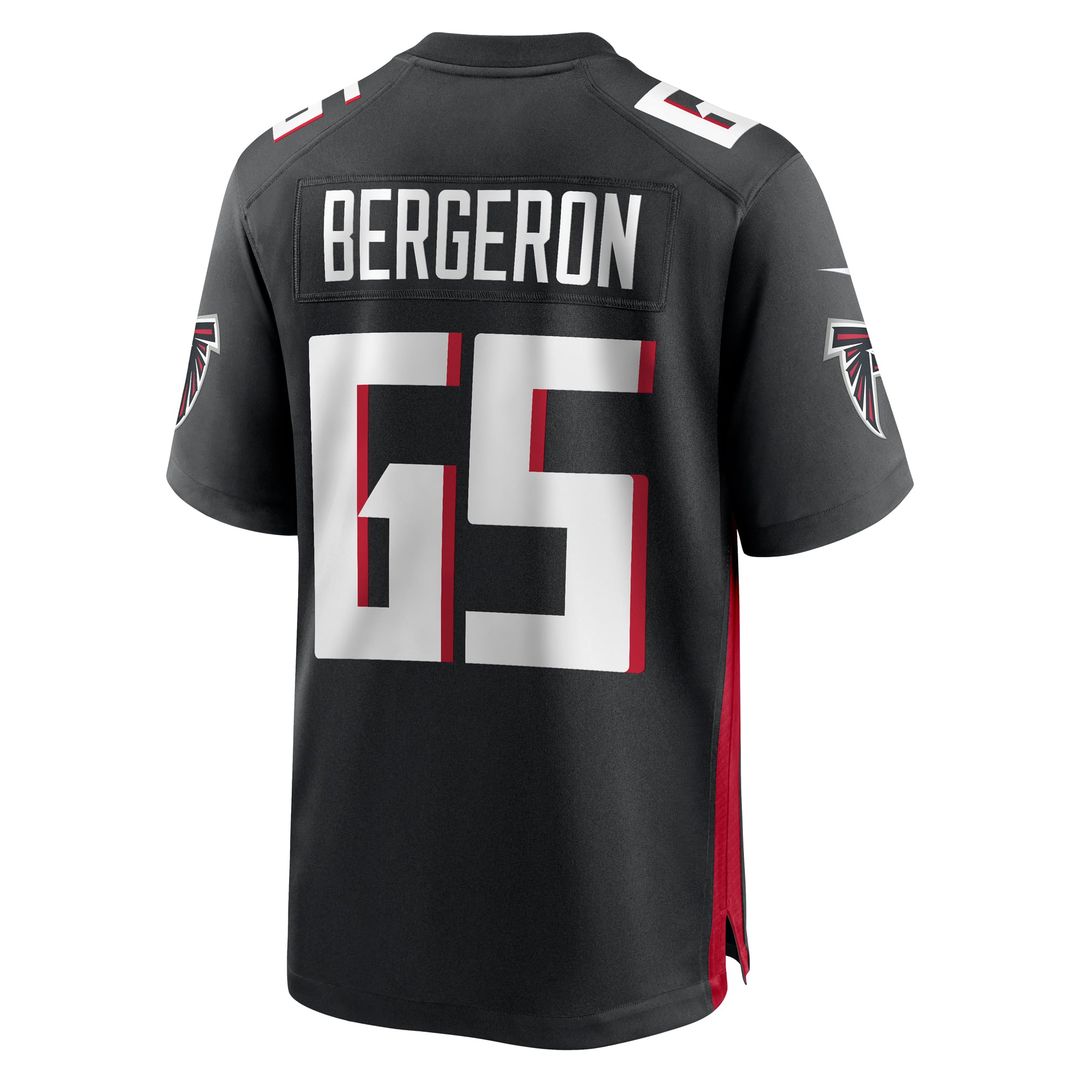 Atlanta Falcons Matthew Bergeron Nike Black Game Jersey