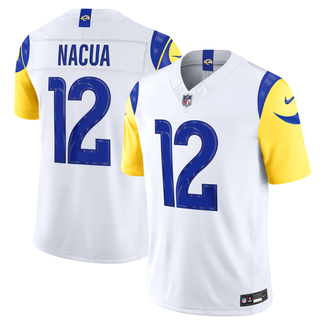Los Angeles Rams Puka Nacua Nike Royal Team Vapor FUSE Stitched Limited Jersey