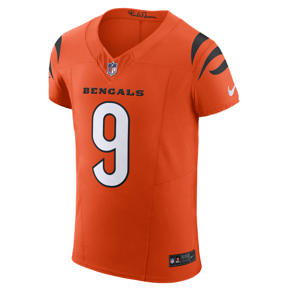 Cincinnati Bengals Joe Burrow Nike Orange Team Vapor FUSE Elite Jersey