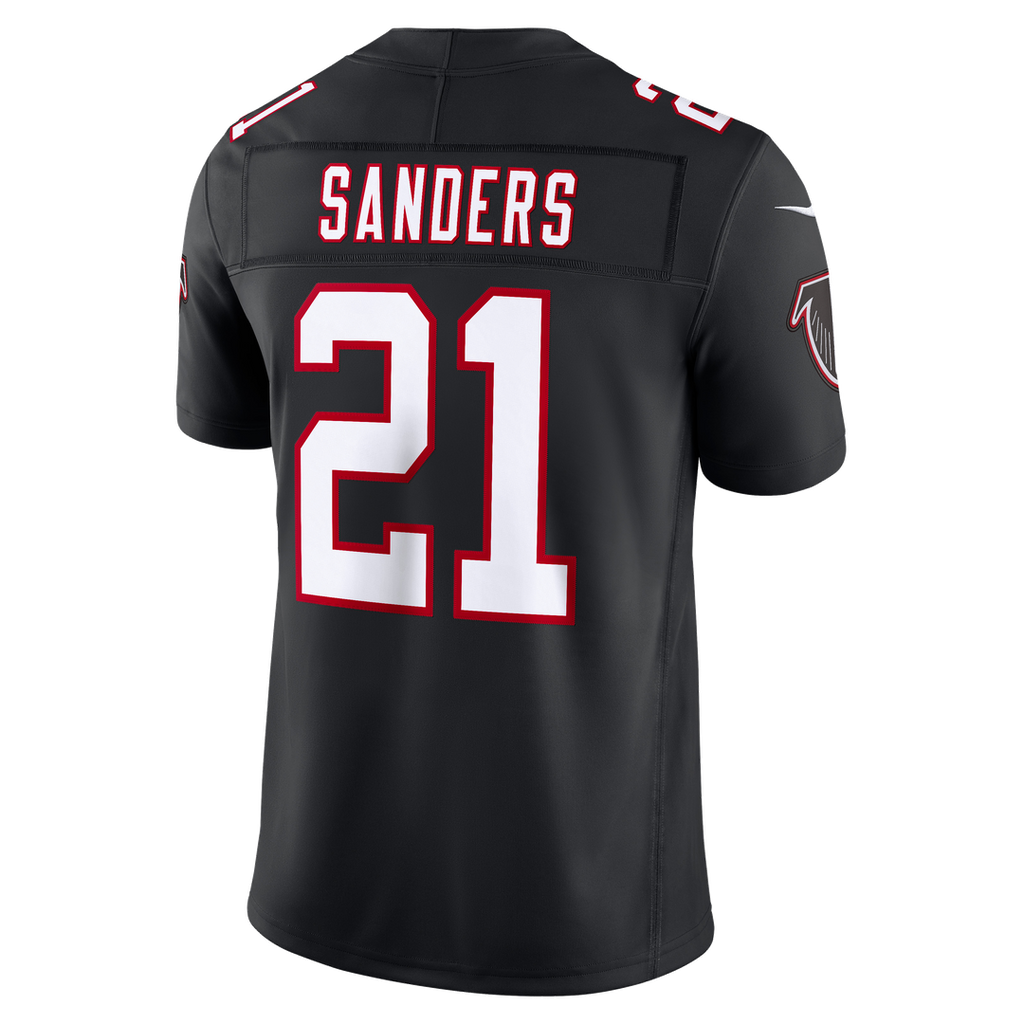 Atlanta Falcons Deion Sanders Nike Black Alternate Throwback Vapor FUSE Stitched Retired Limited Jersey
