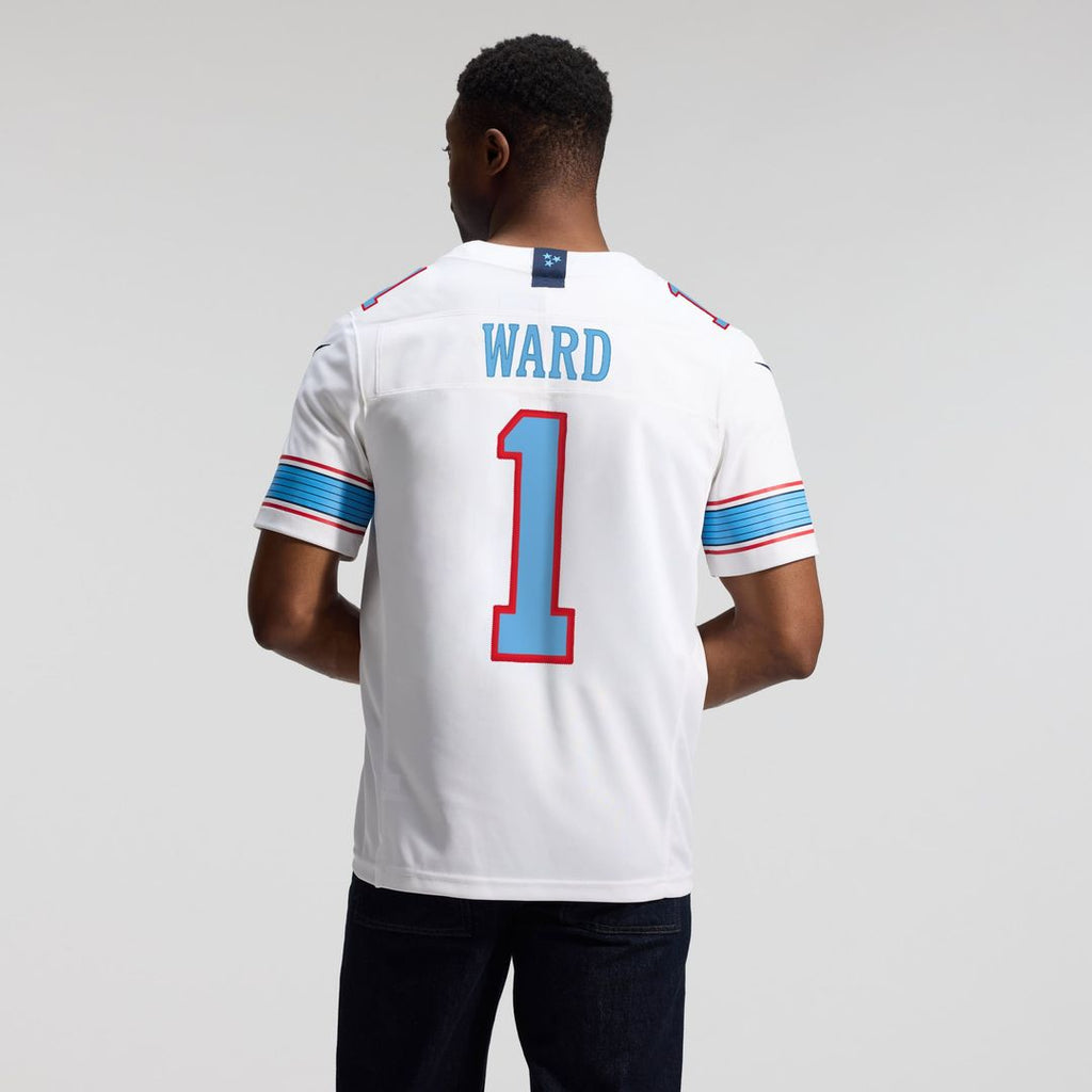 Tennessee Titans Cameron Ward Nike Light Blue Team Vapor FUSE Stitched Limited Jersey