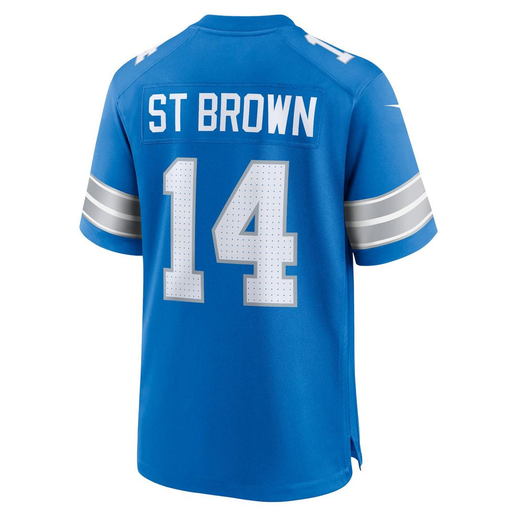 Detroit Lions Amon - Ra St. Brown Nike Blue Game Jersey