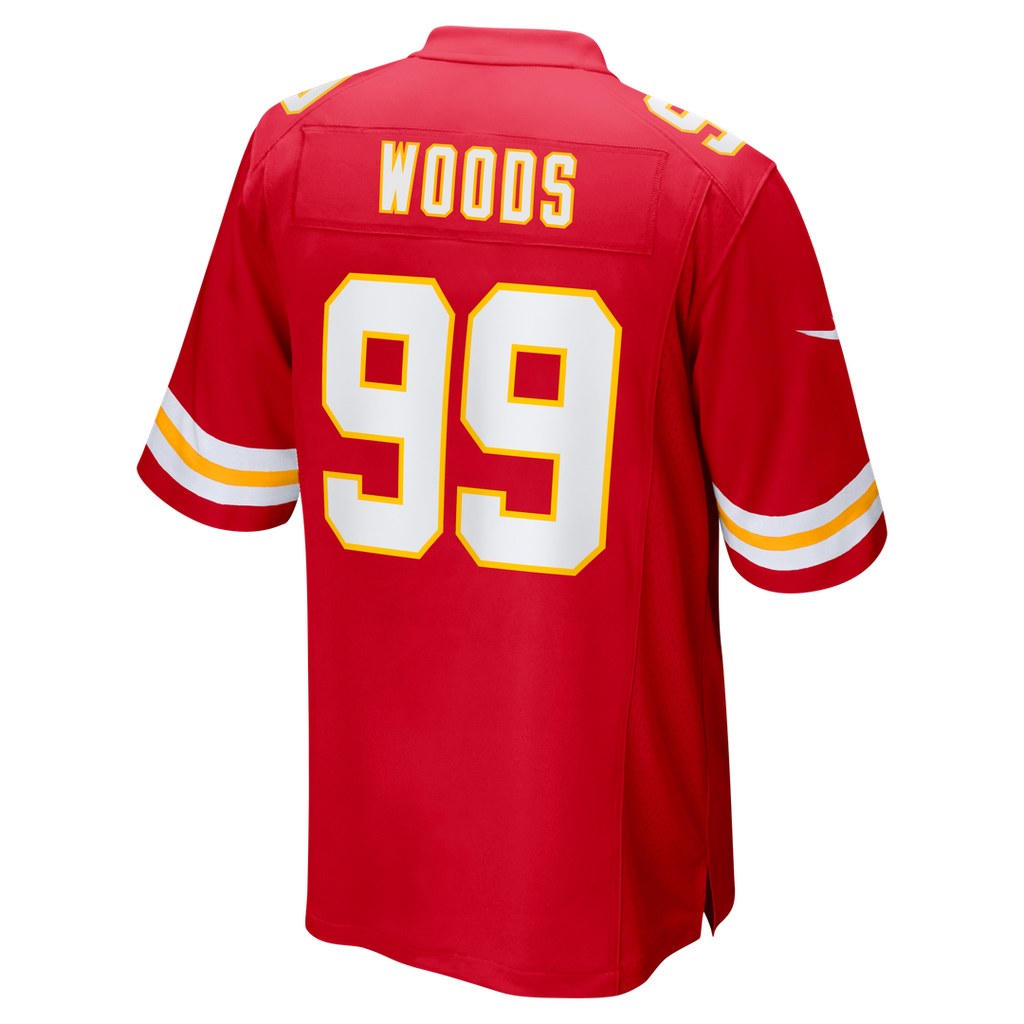Kansas City Chiefs Peter Woods Nike Red Game Jersey
