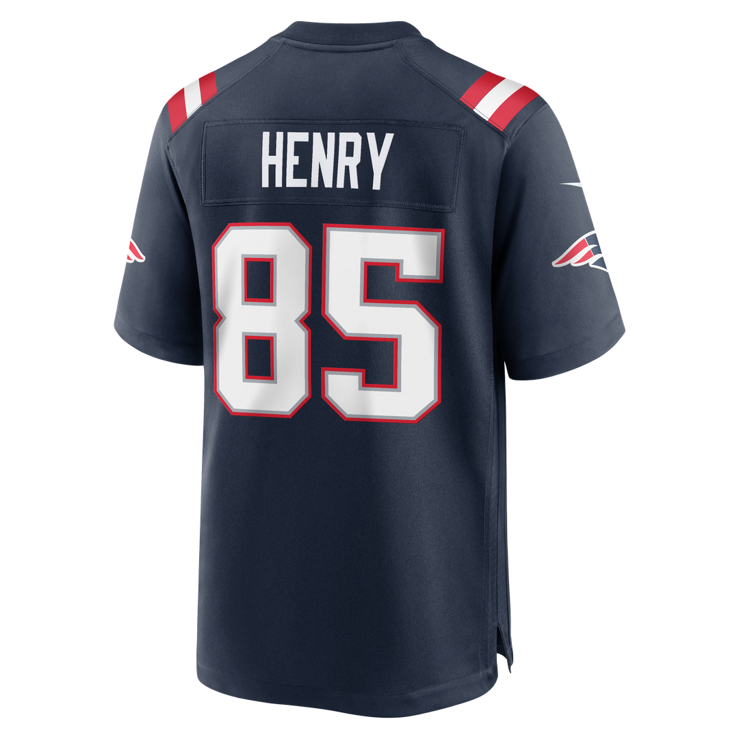 New England Patriots Hunter Henry Nike Navy Game Jersey