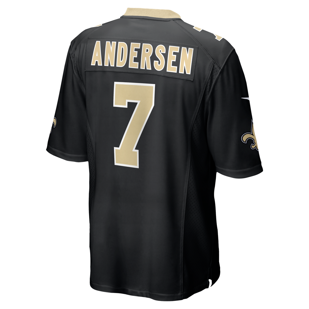 New Orleans Saints Morten Andersen Nike Black Retired Player Game Jersey