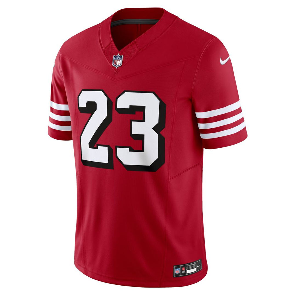 San Francisco 49ers Christian McCaffrey Nike Scarlet Vapor FUSE Limited Jersey