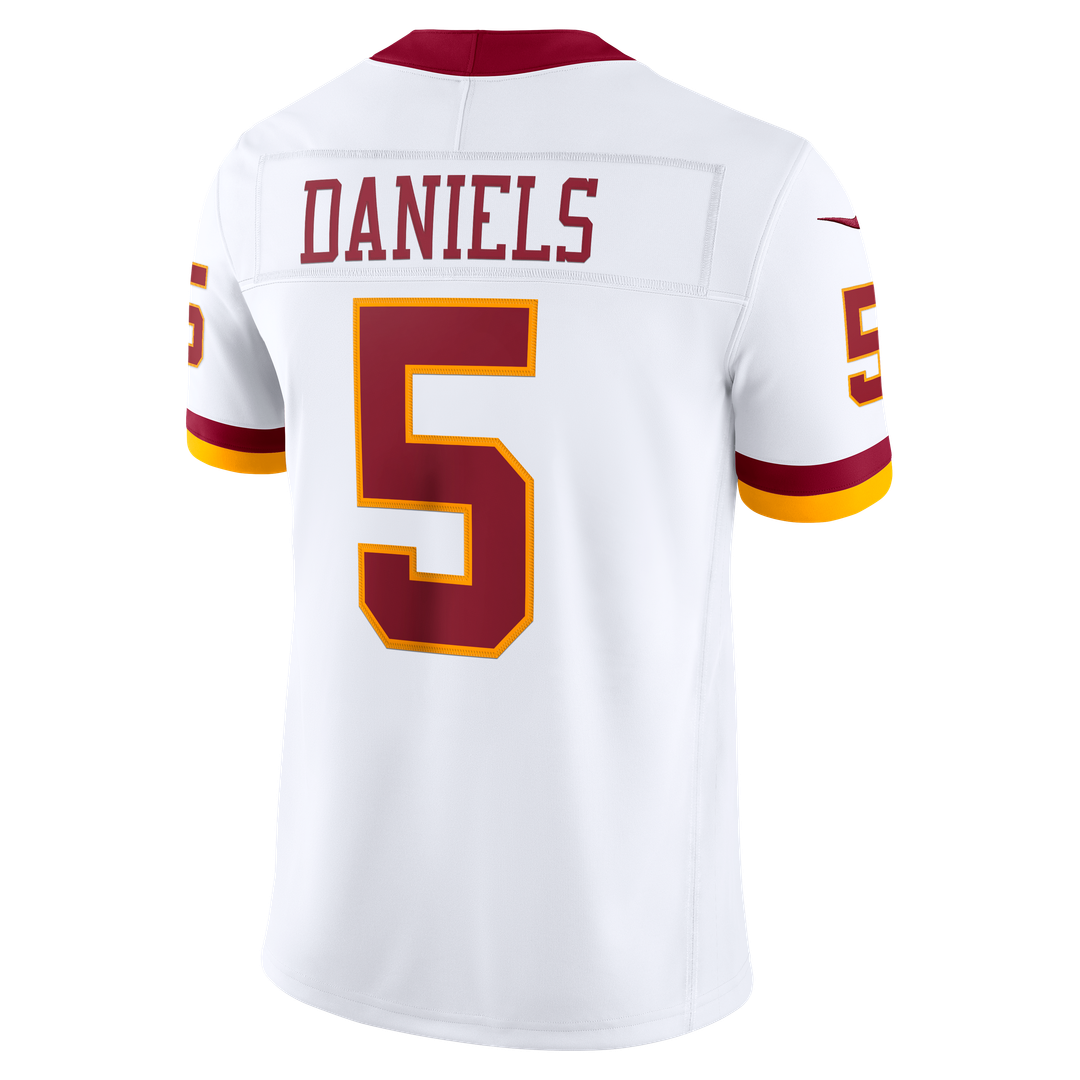 Washington Commanders Jayden Daniels Nike White Vapor FUSE Stitched Limited Jersey