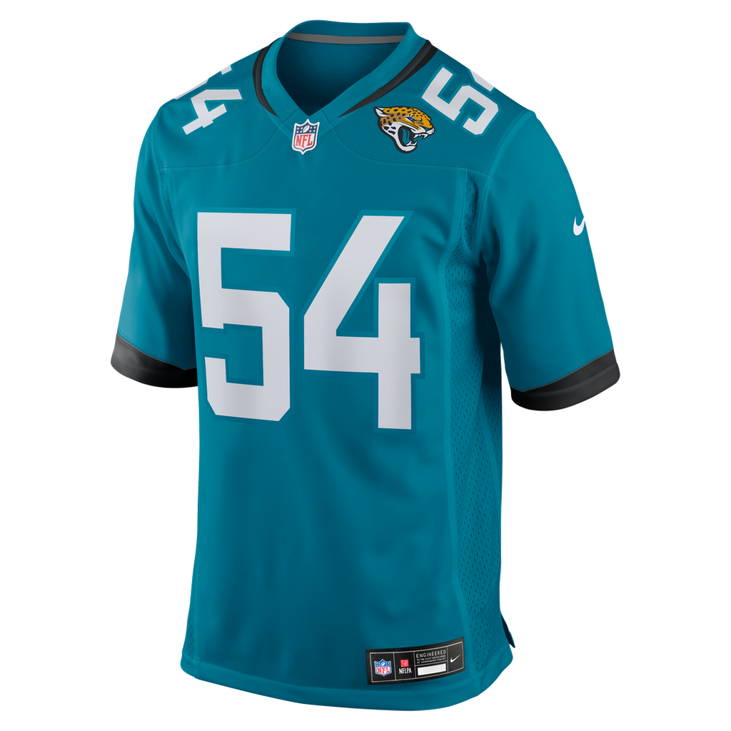 Jacksonville Jaguars Jack Kiser Nike Teal Game Jersey