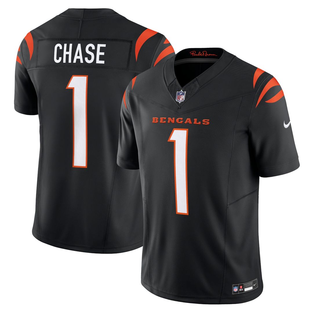 Cincinnati Bengals Ja'Marr Chase Nike Black Vapor FUSE Limited Jersey