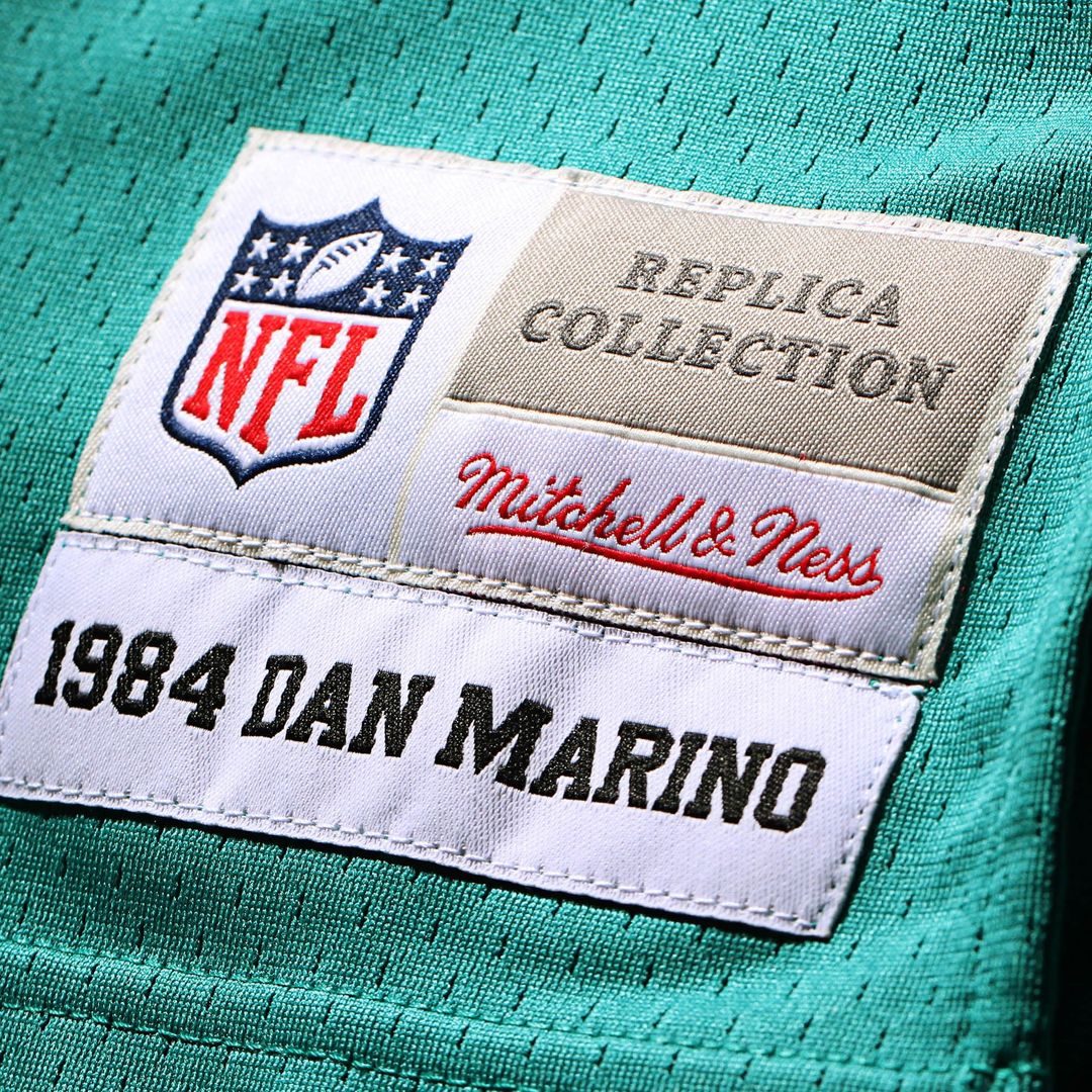 Miami Dolphins Dan Marino Mitchell & Ness Aqua Big & Tall 1984 Retired Player Replica Jersey