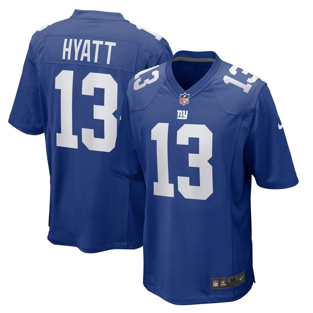 New York Giants Jalin Hyatt Nike Royal Game Jersey
