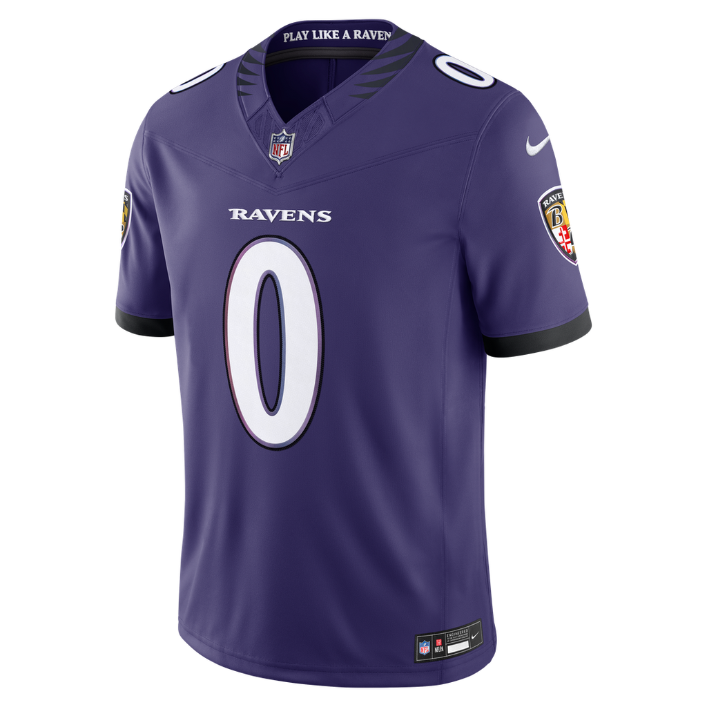 Baltimore Ravens Roquan Smith Nike Purple Team Vapor FUSE Stitched Limited Jersey