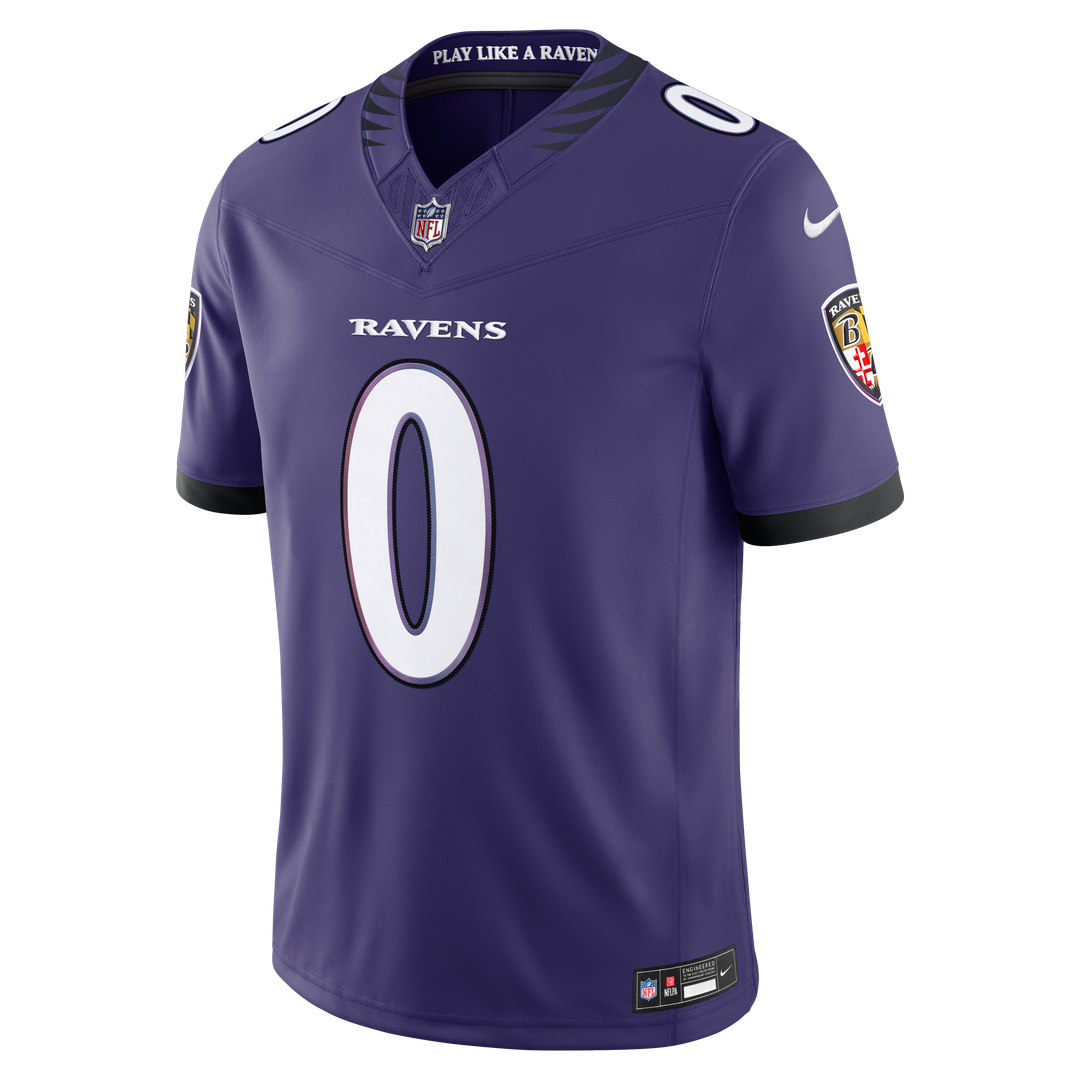 Baltimore Ravens Roquan Smith Nike Purple Team Vapor FUSE Stitched Limited Jersey