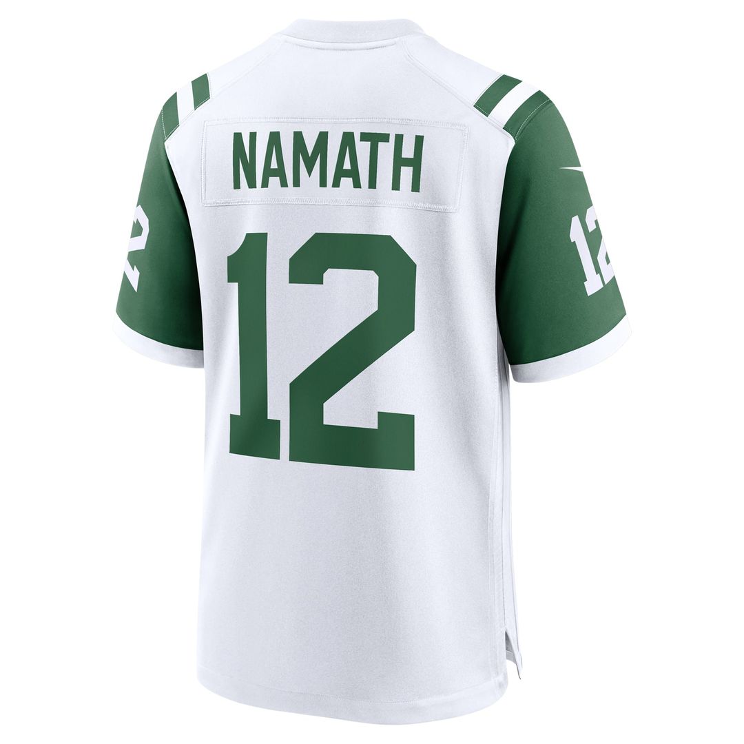 New York Jets Joe Namath Nike White Classic Alternate Retired Game Jersey