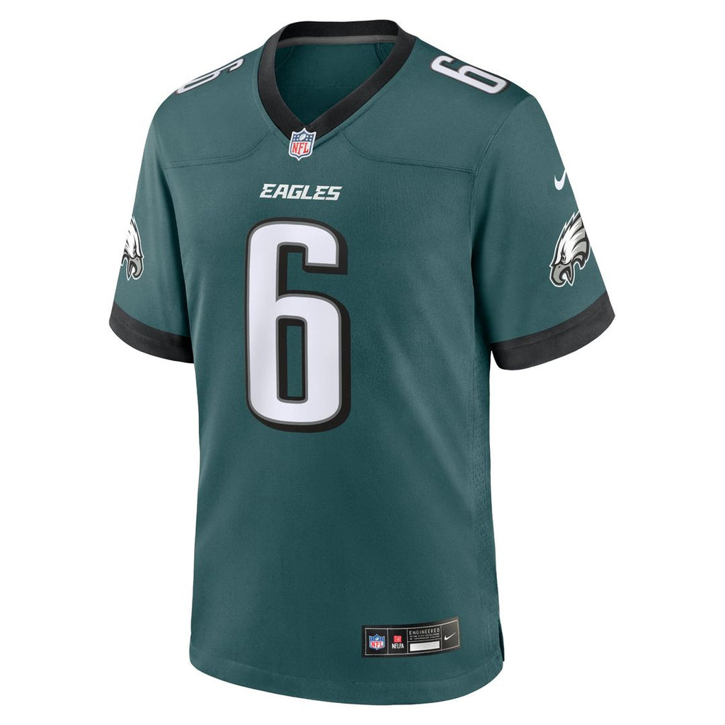 Philadelphia Eagles DeVonta Smith Nike Midnight Green Game Jersey