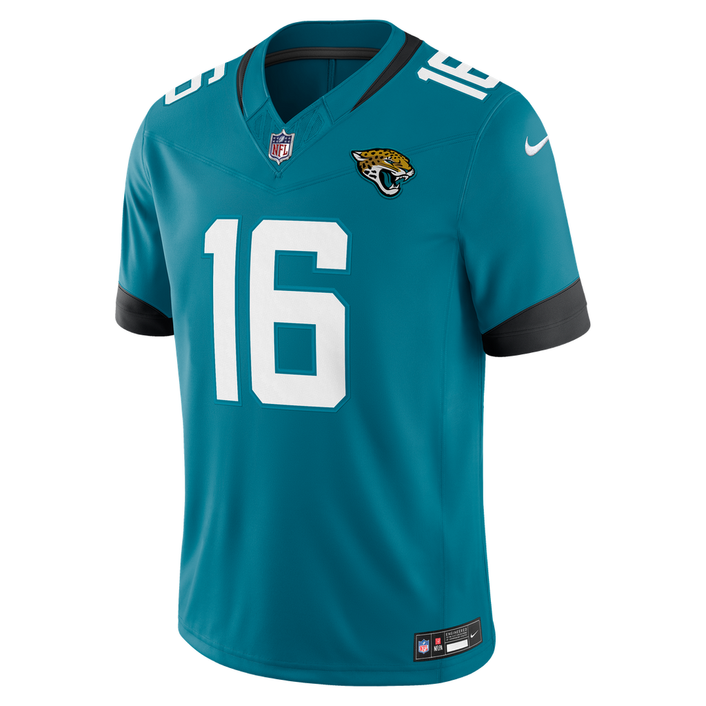 Jacksonville Jaguars Trevor Lawrence Nike Teal Team Vapor FUSE Stitched Limited Jersey