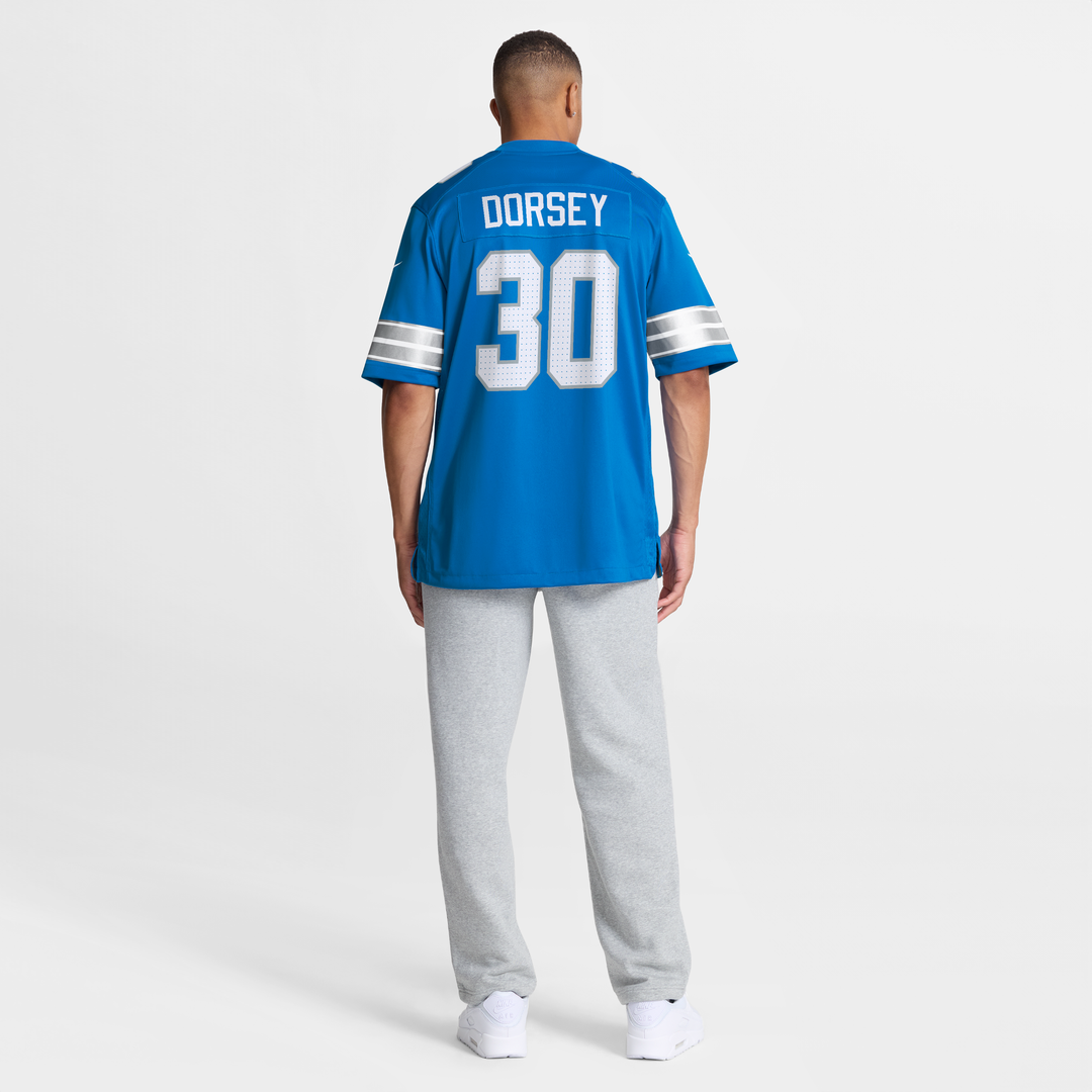 Detroit Lions Khalil Dorsey Nike Blue Game Jersey