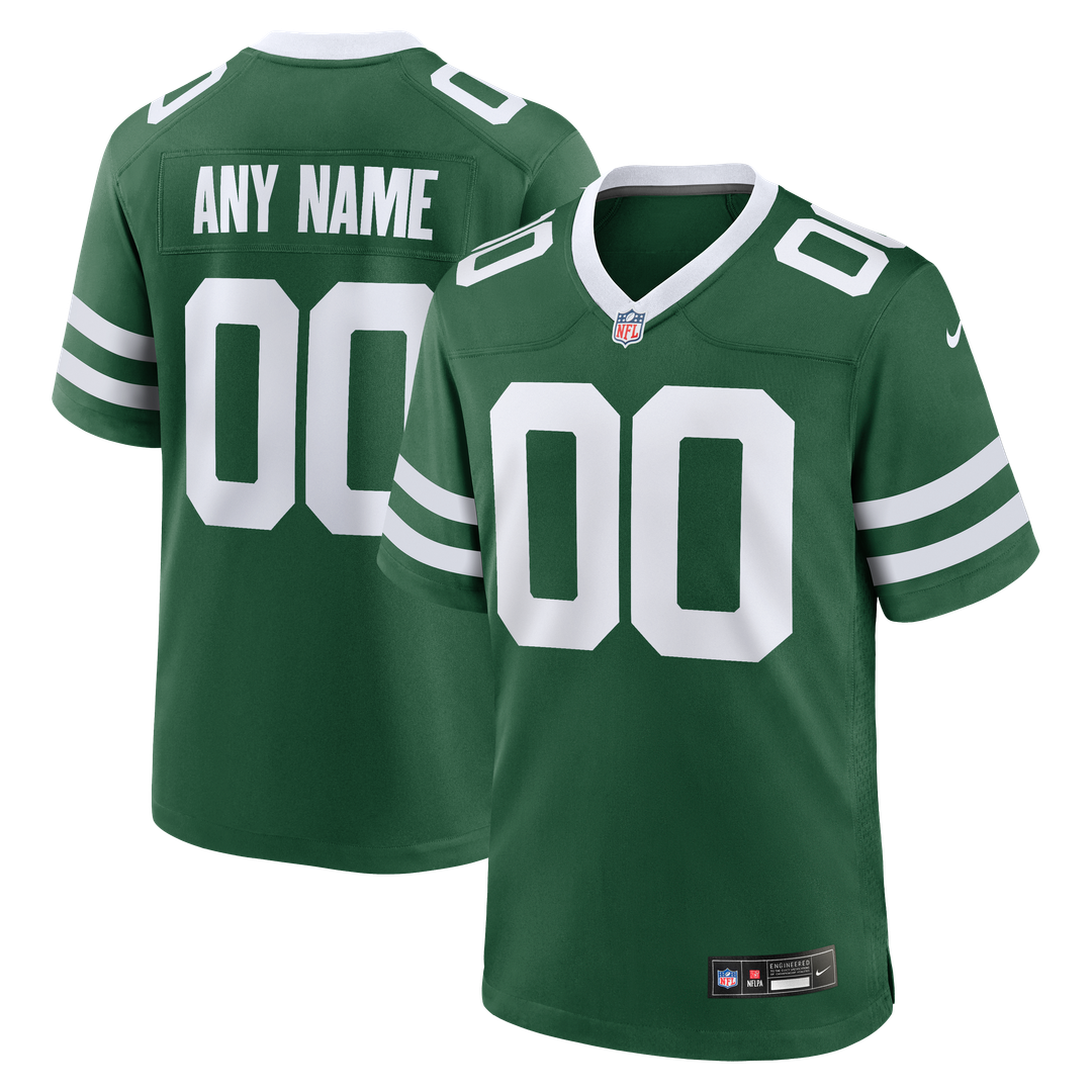 New York Jets Nike Legacy White Custom Jersey