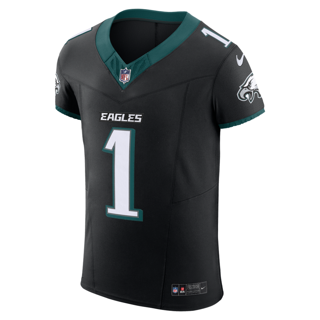 Philadelphia Eagles Jalen Hurts Nike Black Alternate Vapor FUSE Elite Jersey