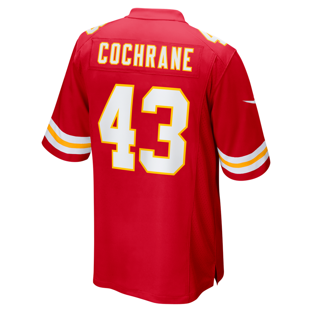 Kansas City Chiefs Jack Cochrane Nike Red Game Jersey