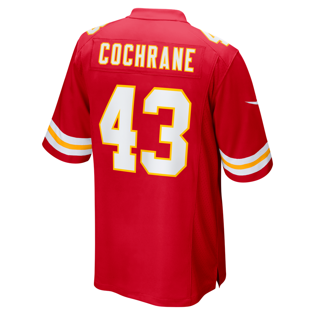 Kansas City Chiefs Jack Cochrane Nike Red Game Jersey