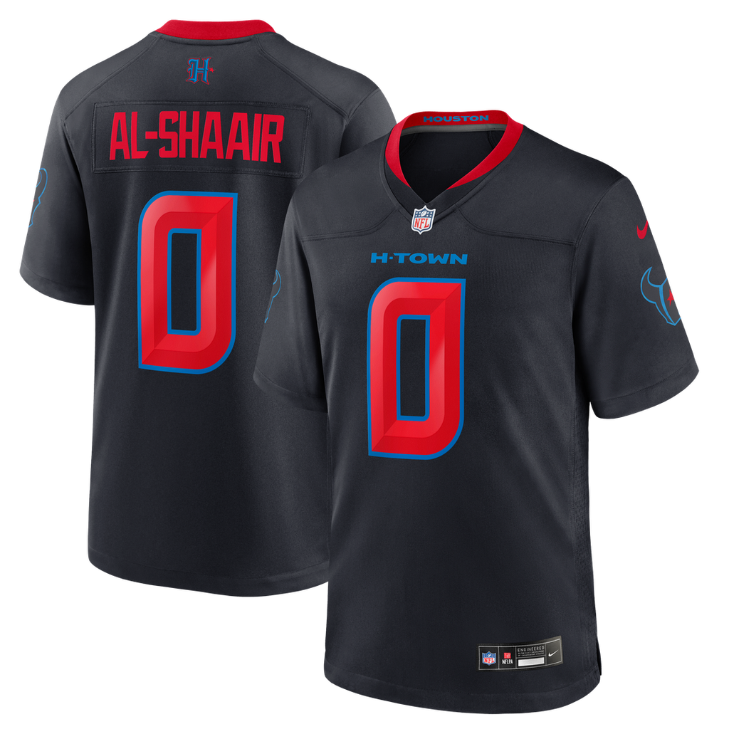 Houston Texans Azeez Al - Shaair Nike Navy Alternate Game Jersey