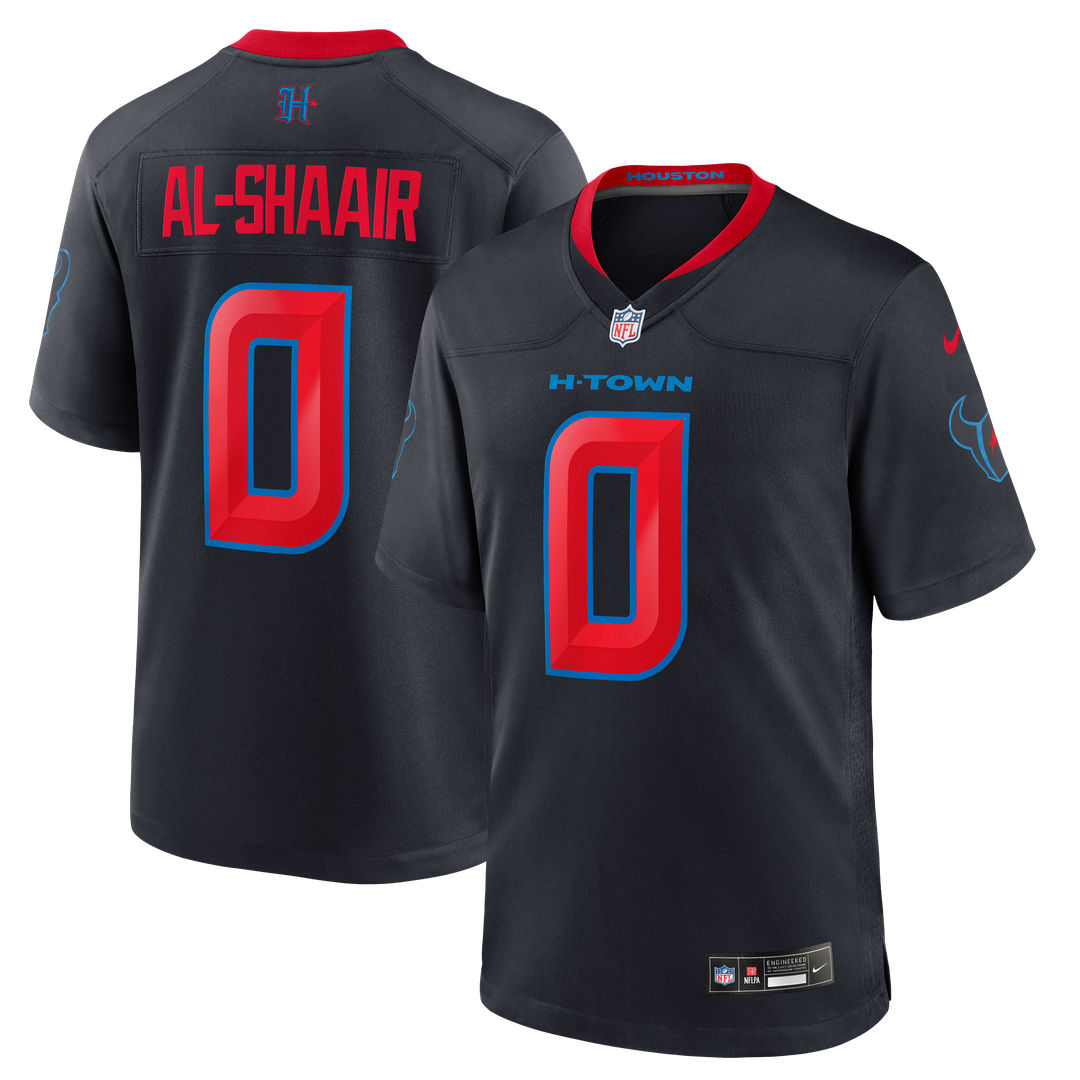 Houston Texans Azeez Al - Shaair Nike Navy Alternate Game Jersey
