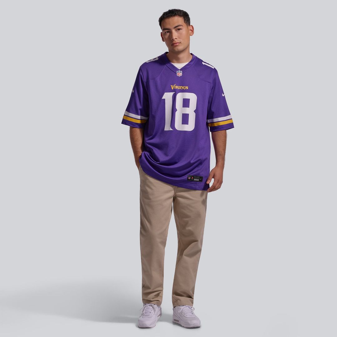 Minnesota Vikings Justin Jefferson Nike Purple Game Jersey