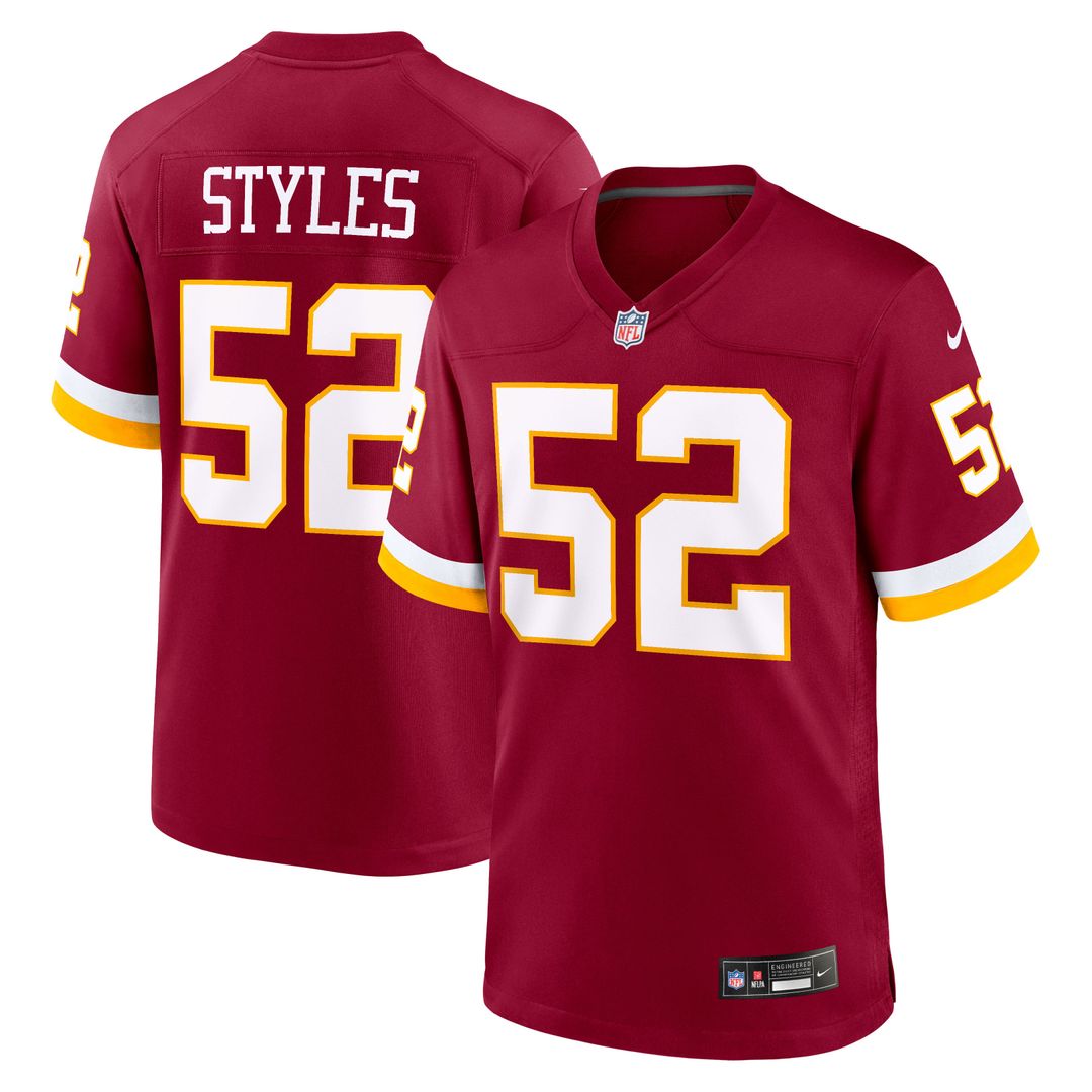 Washington Commanders Sonny Styles Nike Burgundy Game Jersey