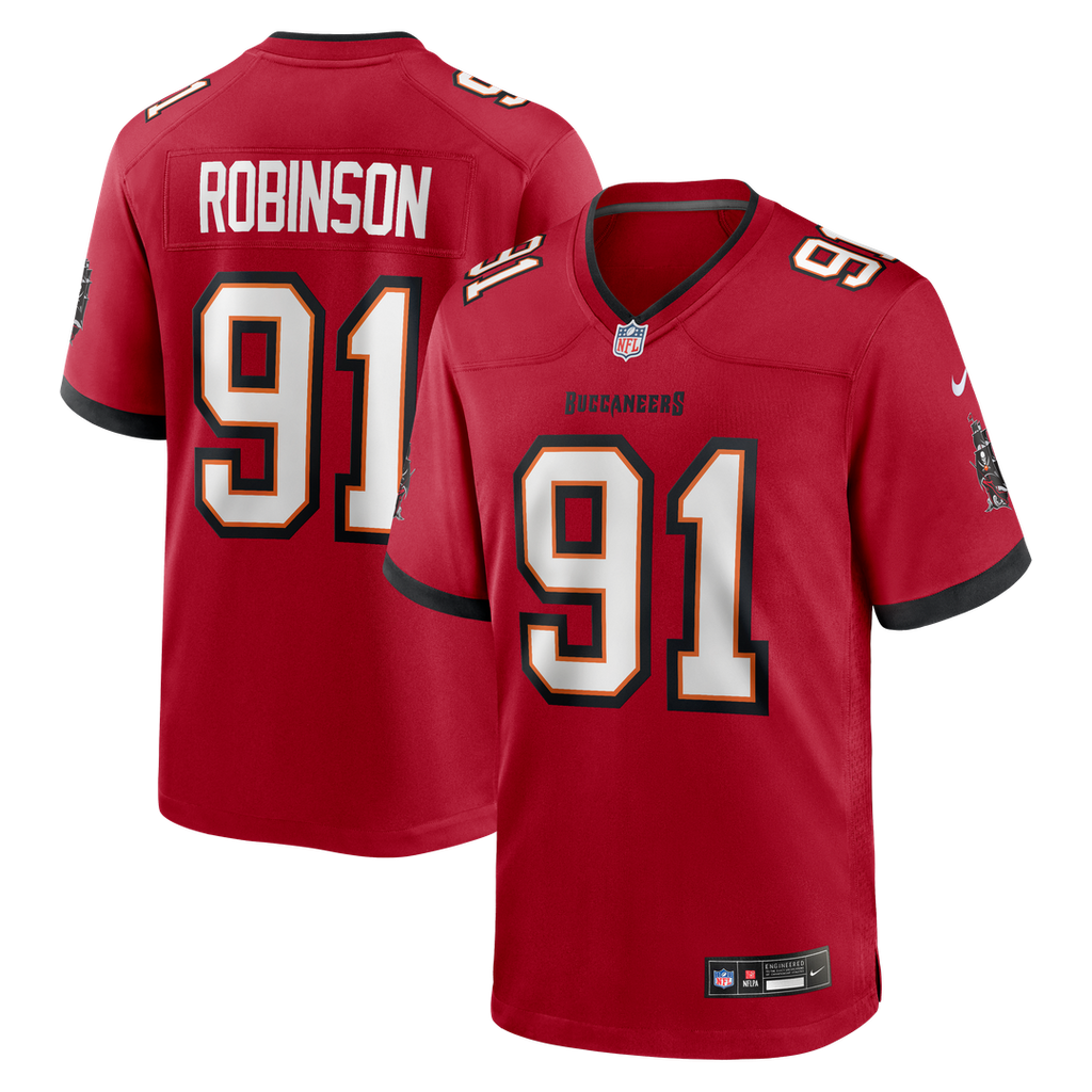 Tampa Bay Buccaneers A'Shawn Robinson Nike Red Game Jersey