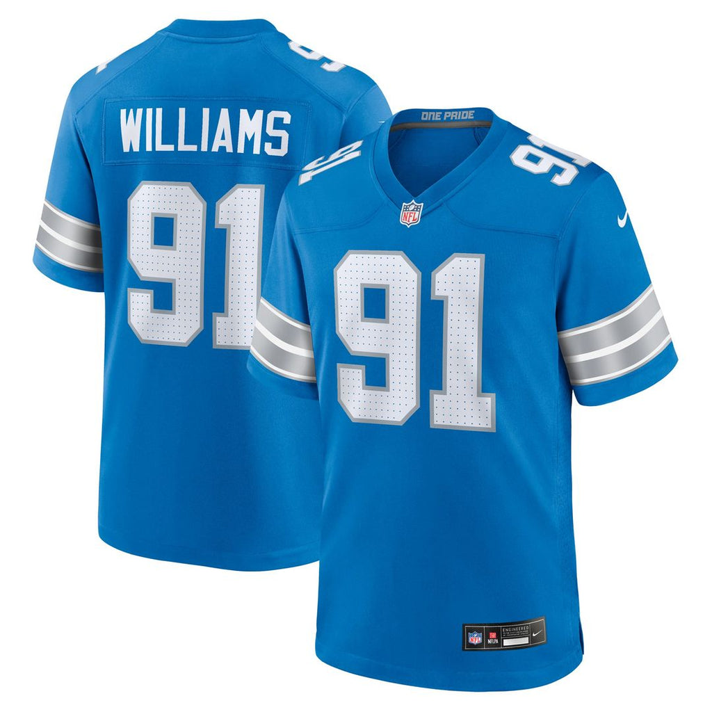 Detroit Lions Tyleik Williams Nike Blue Game Jersey