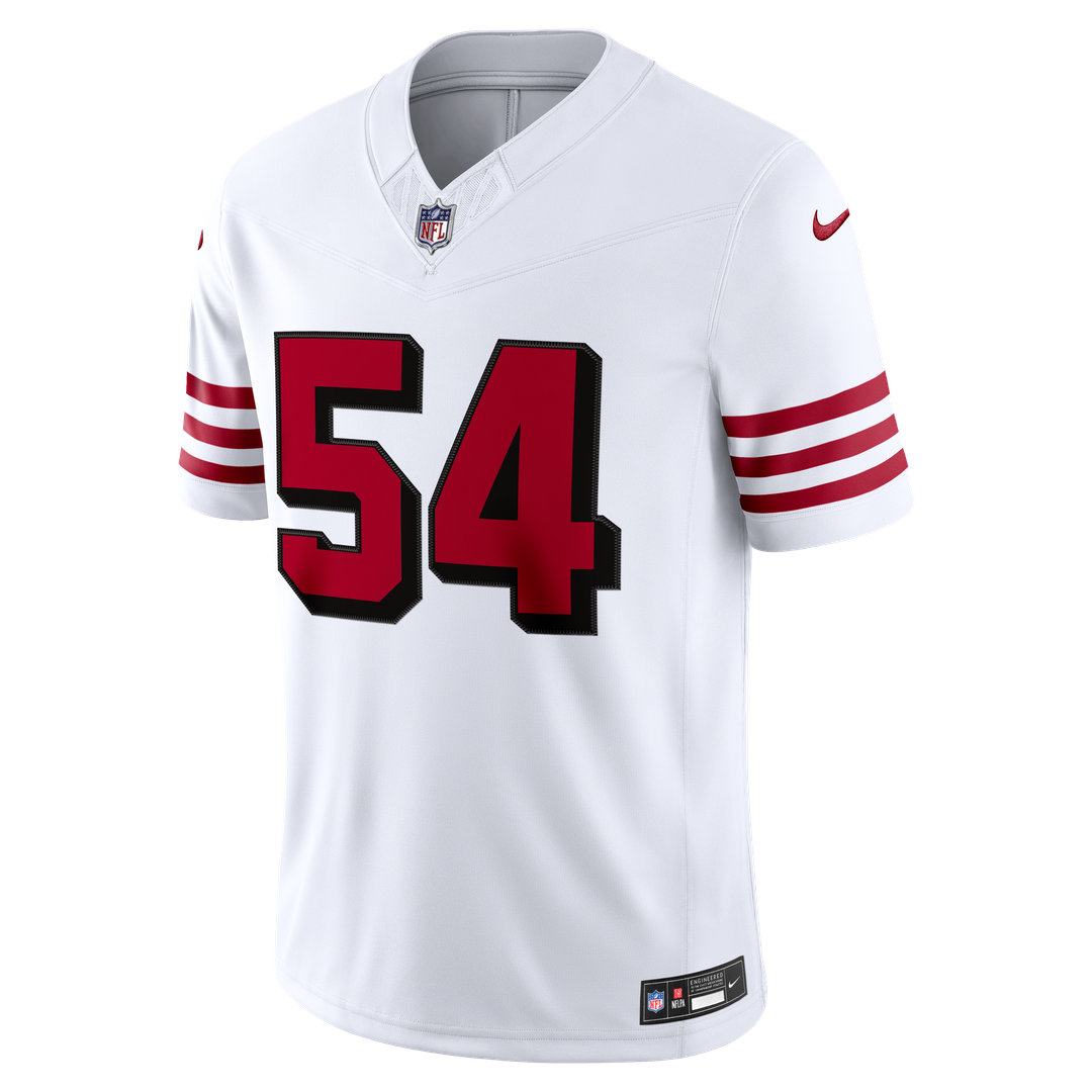 San Francisco 49ers Fred Warner Nike White Alternate Vapor FUSE Stitched Limited Jersey