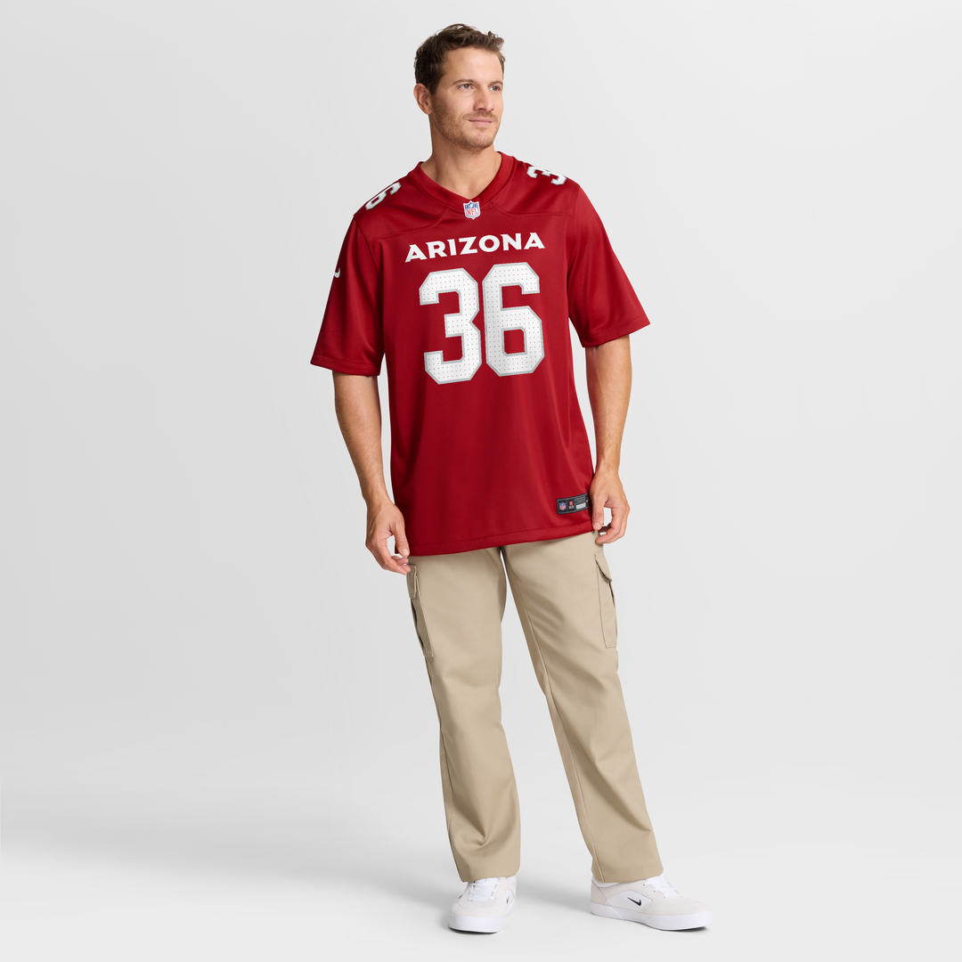 Arizona Cardinals Kitan Crawford Nike Cardinal Game Jersey