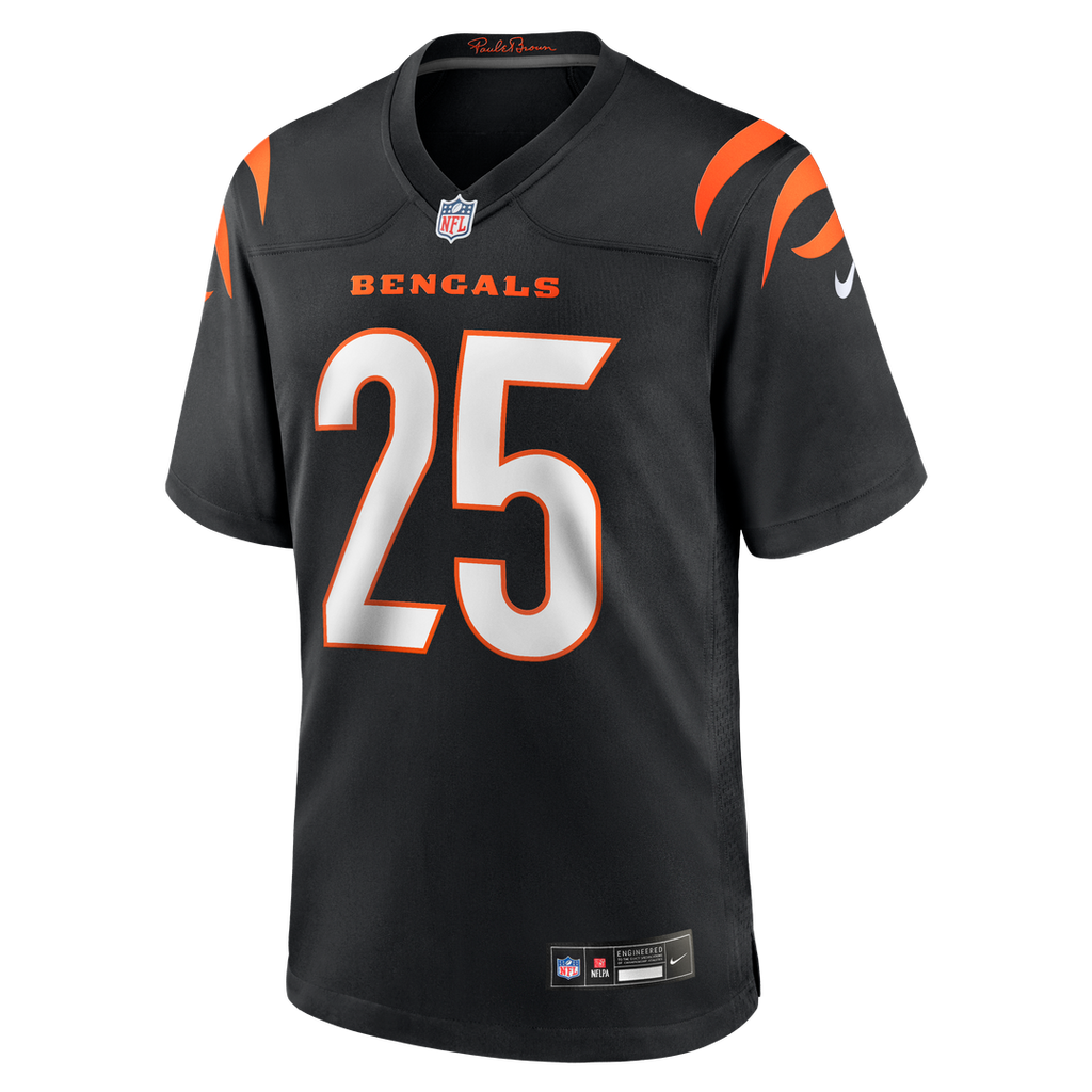 Cincinnati Bengals Tahj Brooks Nike Black Game Jersey