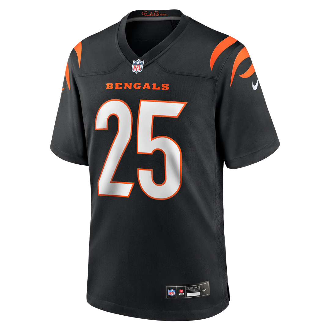 Cincinnati Bengals Tahj Brooks Nike Black Game Jersey