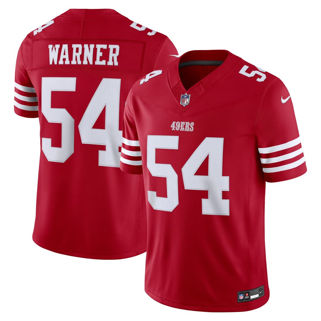 San Francisco 49ers Fred Warner Nike White Alternate Vapor FUSE Stitched Limited Jersey