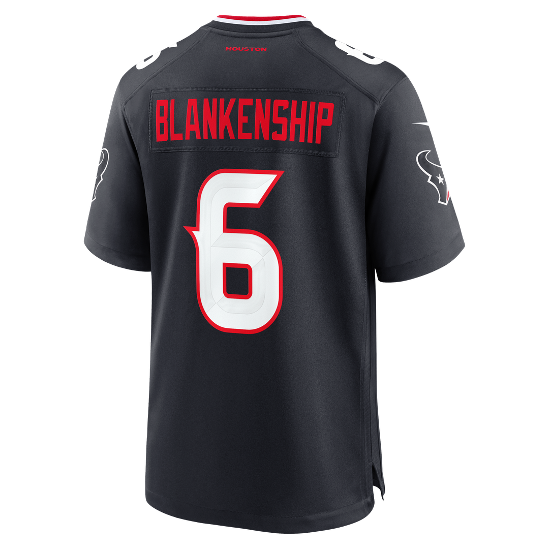 Houston Texans Reed Blankenship Nike Navy Game Jersey