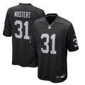 Las Vegas Raiders Raheem Mostert Nike Black Game Jersey