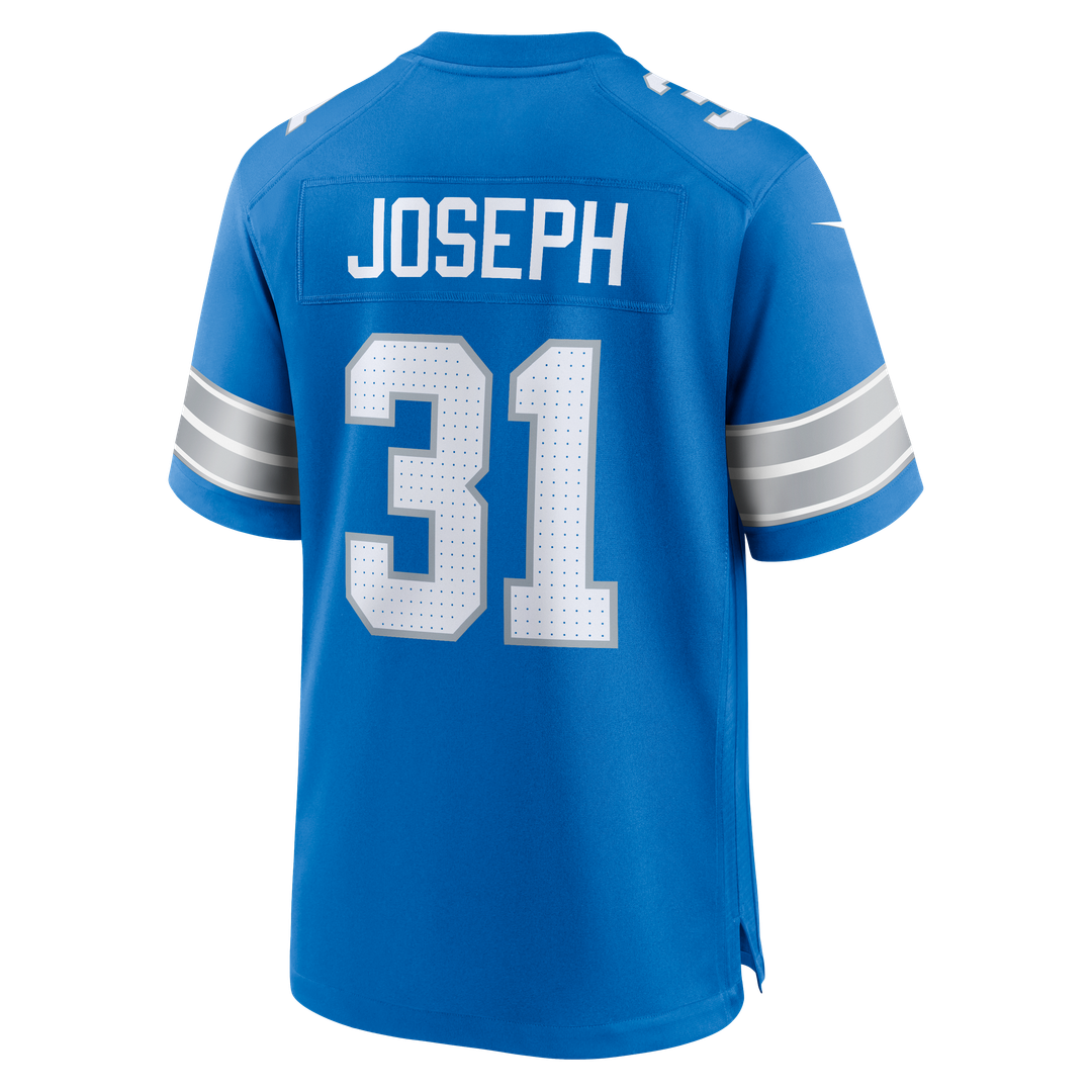 Detroit Lions Kerby Joseph Nike Blue Game Jersey