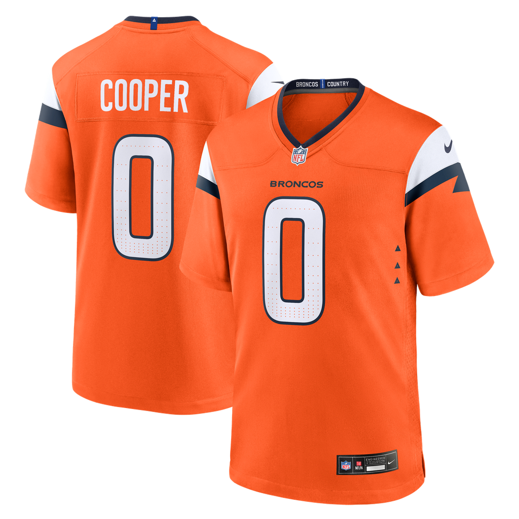 Denver Broncos Jonathon Cooper Nike Orange Game Jersey