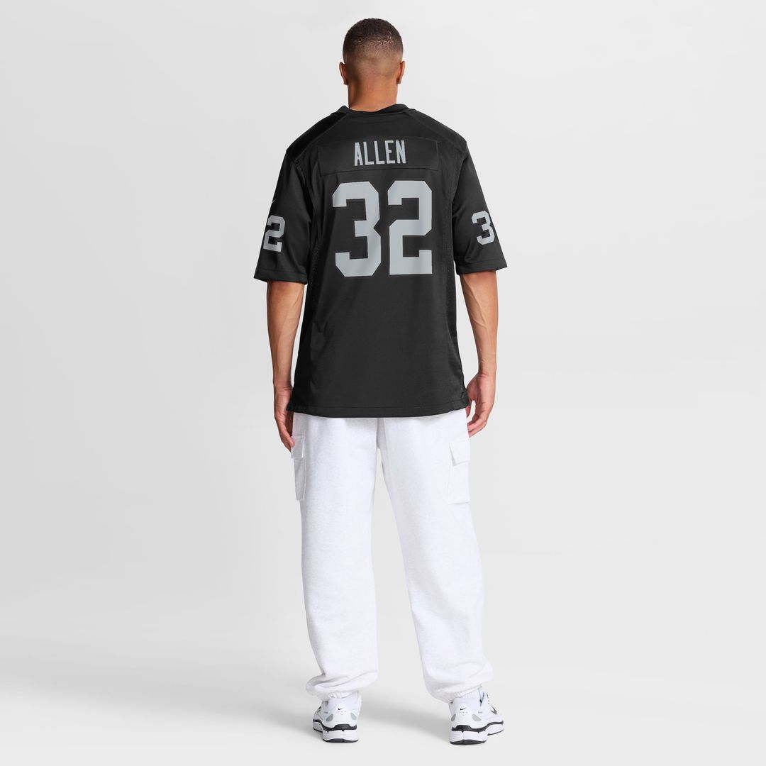 Las Vegas Raiders Marcus Allen Nike Black Retired Player Game Jersey
