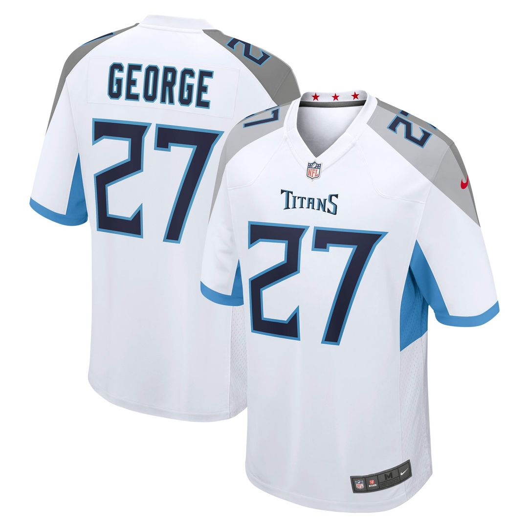 Tennessee Titans Eddie George Nike White Retired Game Jersey
