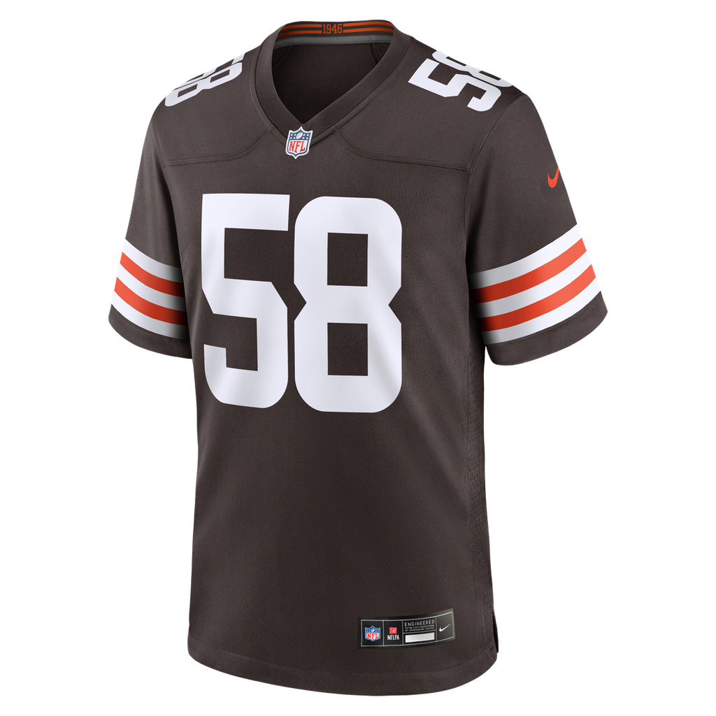 Cleveland Browns Austin Barber Nike Brown Game Jersey